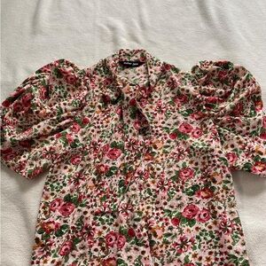 Sister Jane Pink and Green Floral Top